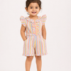 The Pastel Stripe Ruffle Romper