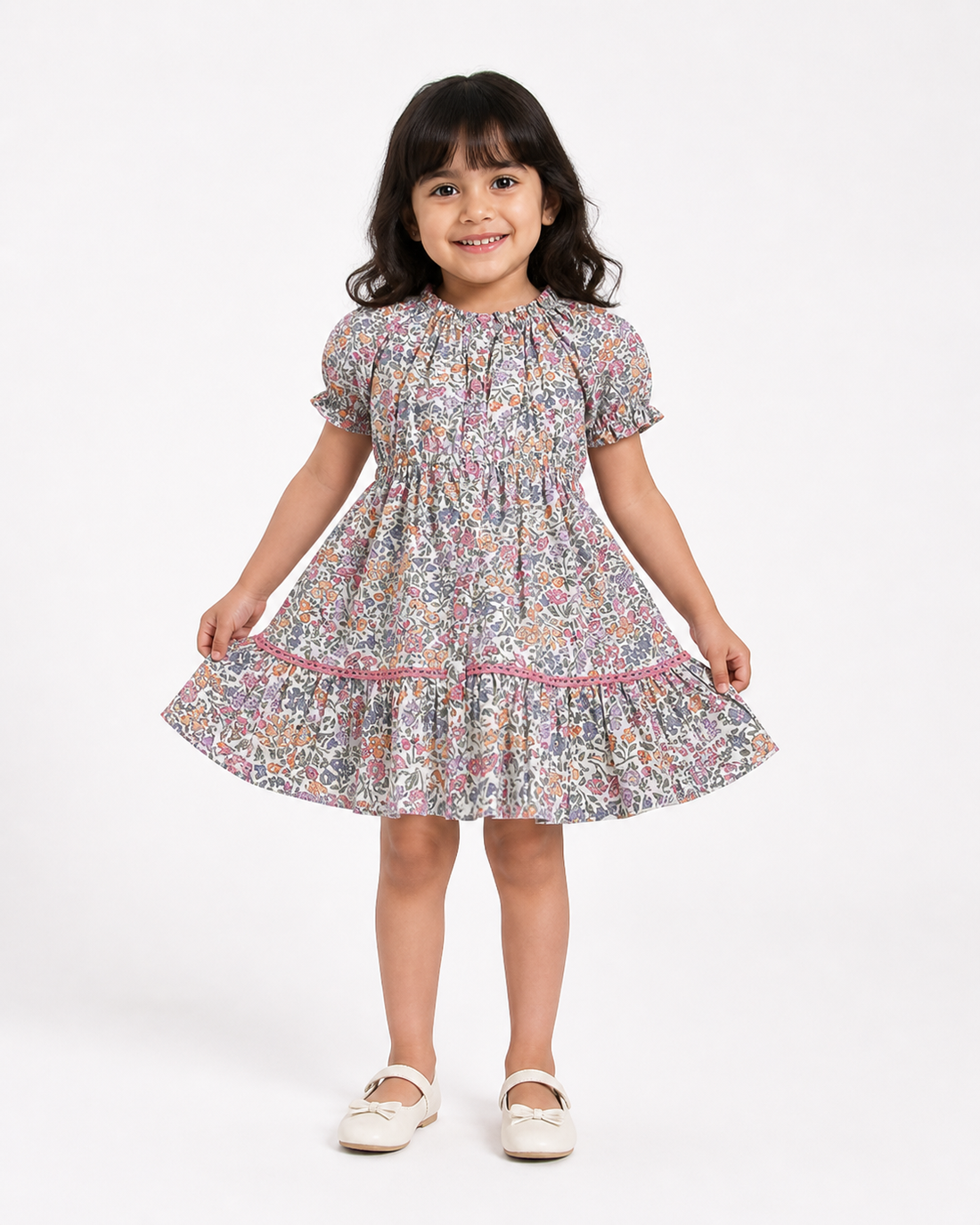 Premium girls floral dress for kids wear India