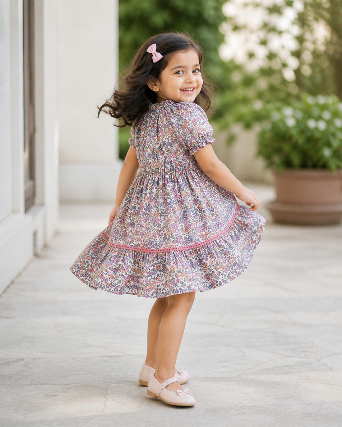 Premium girls floral dress for kids wear India