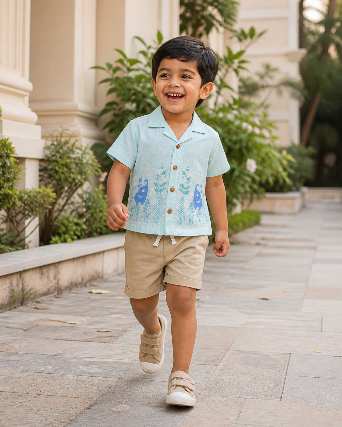 Premium boys shirt and shorts set for summer