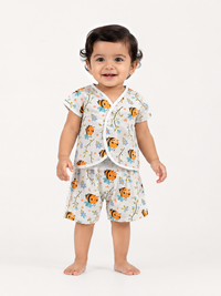 Hopebow Bee Bloom cream cotton baby co-ord set
