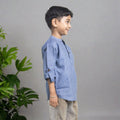 ‘Blue Bliss’ Kurta Shirt - Hopebow