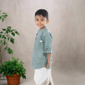 ‘Green Vine’ Kurta Shirt - Hopebow